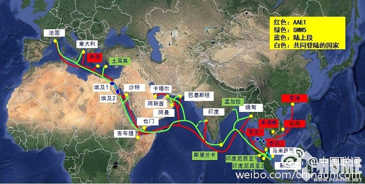 中国联通开通海缆 开启海上丝绸之路_新闻_电