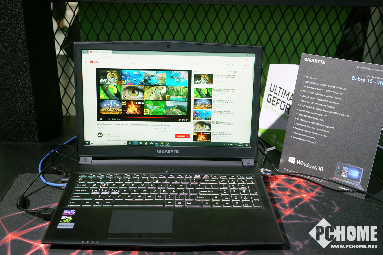 Computex 2018 技嘉展示Sabre游戏本及主板