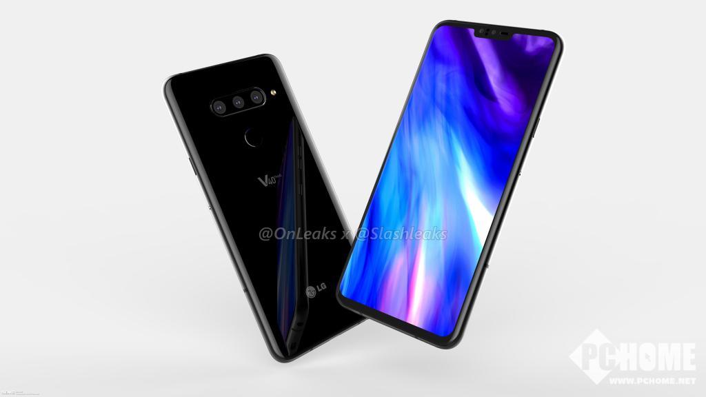 LG V40 ThinQ渲染图曝光:配备后置三摄