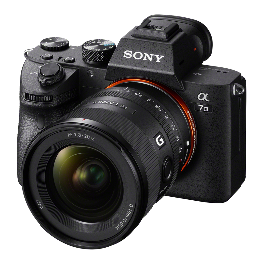 索尼全画幅微单 alpha   iii 索尼g镜头fe 20mm f1.8 g