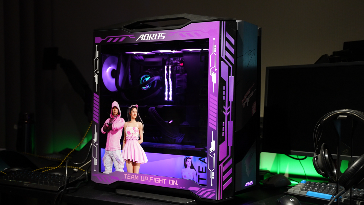 天博体育注册硬核性能技嘉AORUS为PCL赛事解说RASH悲喜定制电竞MOD主机(图7)
