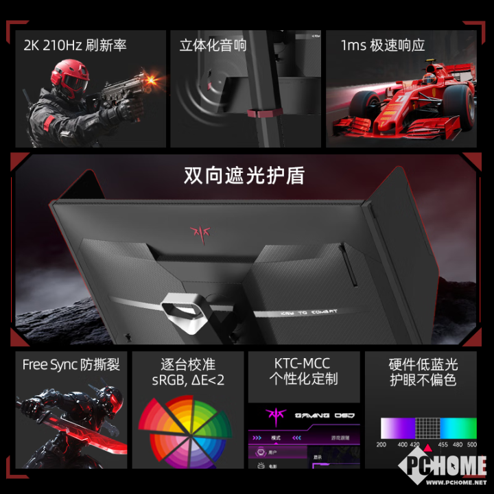 KTC推KK体育入口27M1电竞显示器 自带遮光罩设计国补7992元(图2)