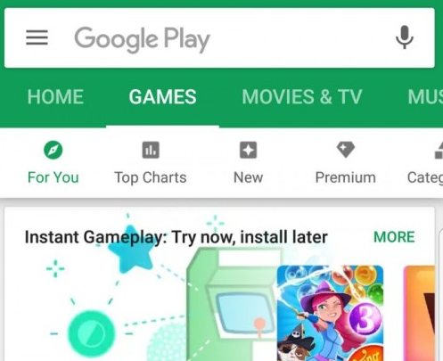 Google Play Instant功能上线:不下载安装就能试