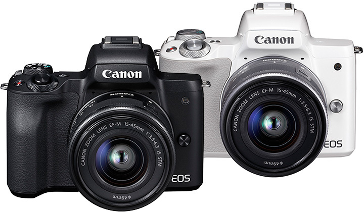 佳能发布EOS M微单相机M50等三款新品