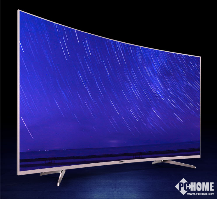 全新65吋曲面4k屏 康佳led65x88u人工智能电视售价4999元