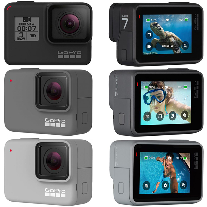 gopro hero7共推三款产品 9月20日发布