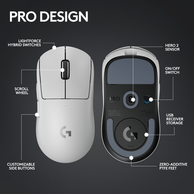 罗技将发G Pro X Superlight 2轻量化游戏鼠标-PChome