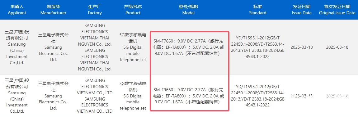 三星Galaxy Z Fold7认证图片