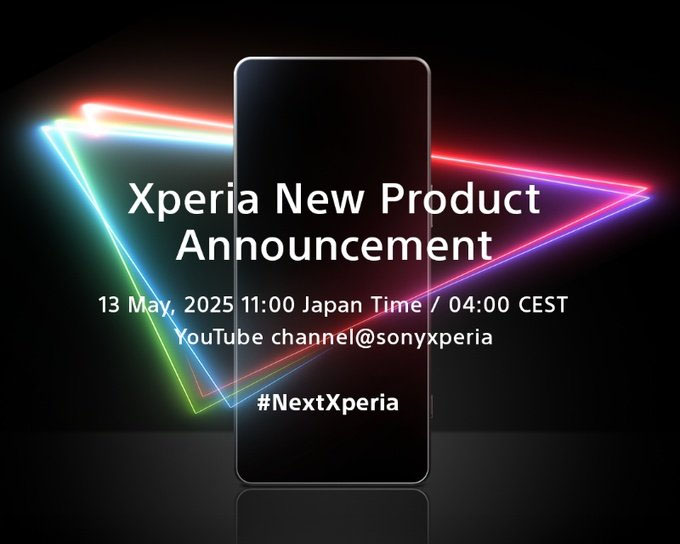 4K超分屏幕 索尼Xperia 1 VII将于5月13日发布