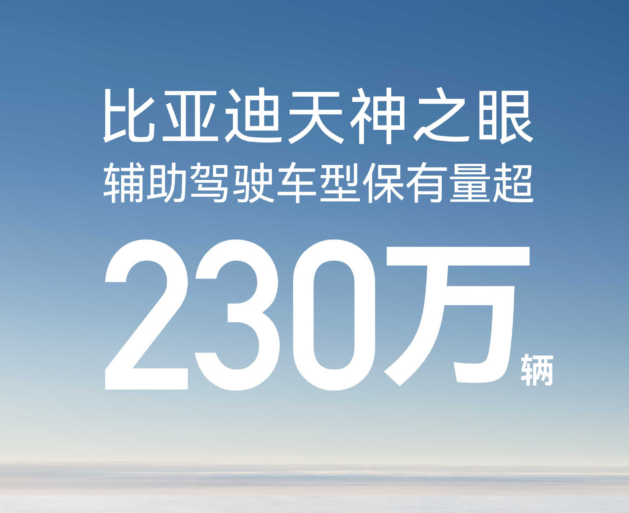 比亚迪天神之眼累计装车230万辆，11月驾驶车型销售超31万辆