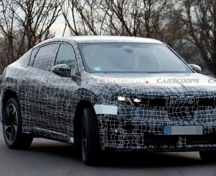 宝马iX4轿跑SUV路测图曝光：溜背式车顶，更具轿跑运动感