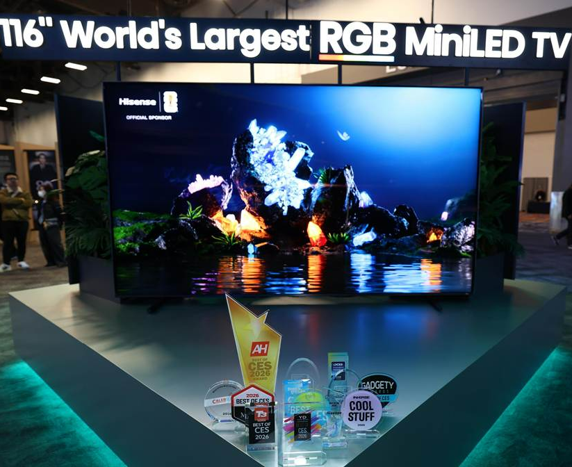 CES2026大赢家！全新一代海信RGB-Mini LED电视UX狂揽17项国际大奖