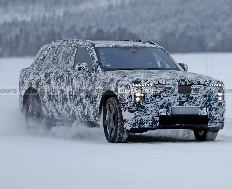 劳斯莱斯新款SUV谍照曝光：纯电驱动，风格延续库里南