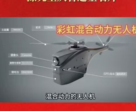 航天汽车跨界联合：全球首款混合动力无人机彩虹YH-1000S亮相两会