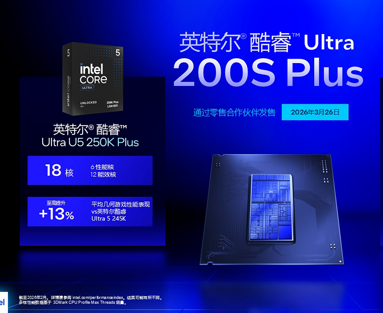 英特尔酷睿Ultra 200S Plus处理器发售，到手价1599-2499元