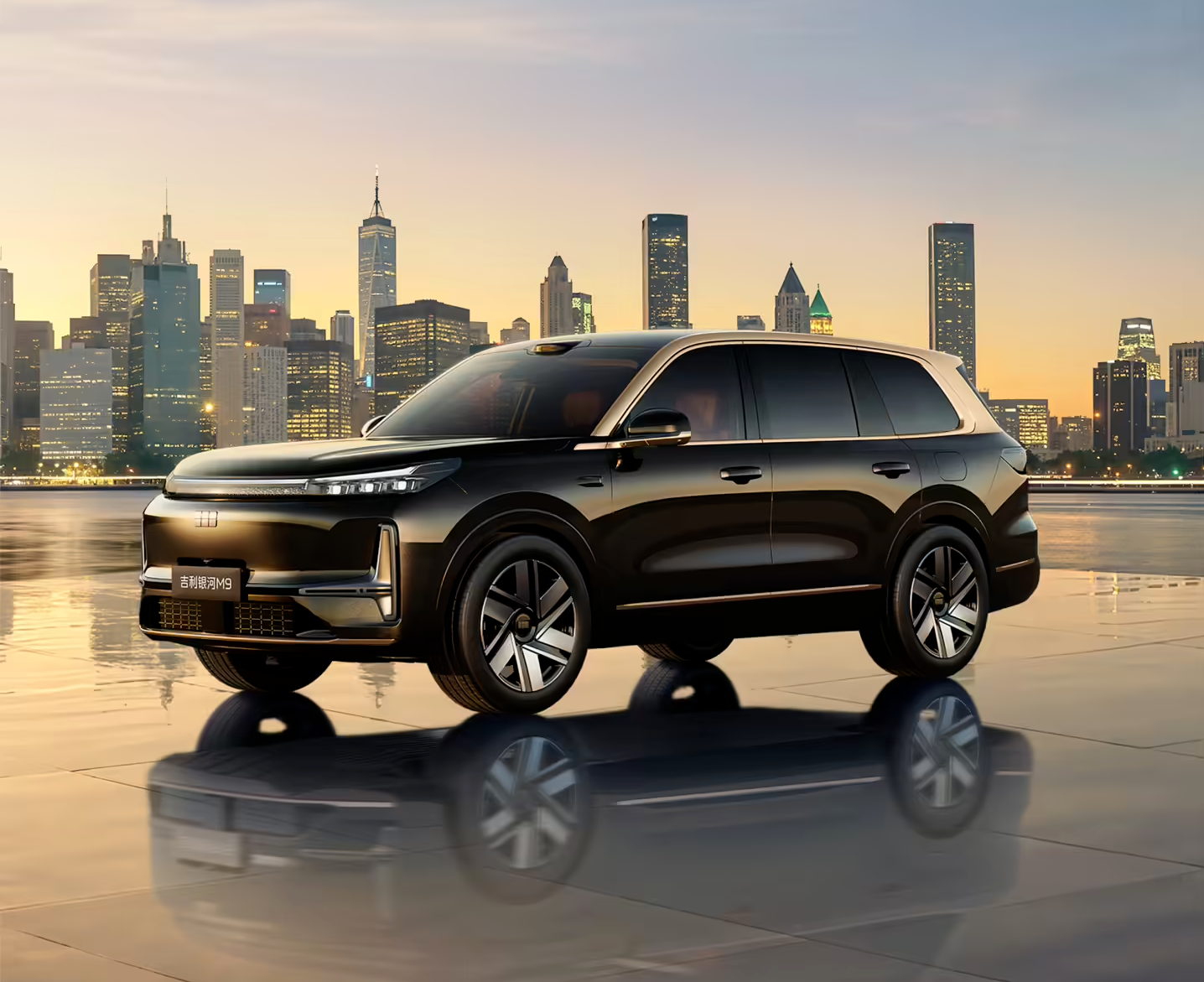 吉利银河M9高定版官宣，采用“玄夜鎏金”双拼配色