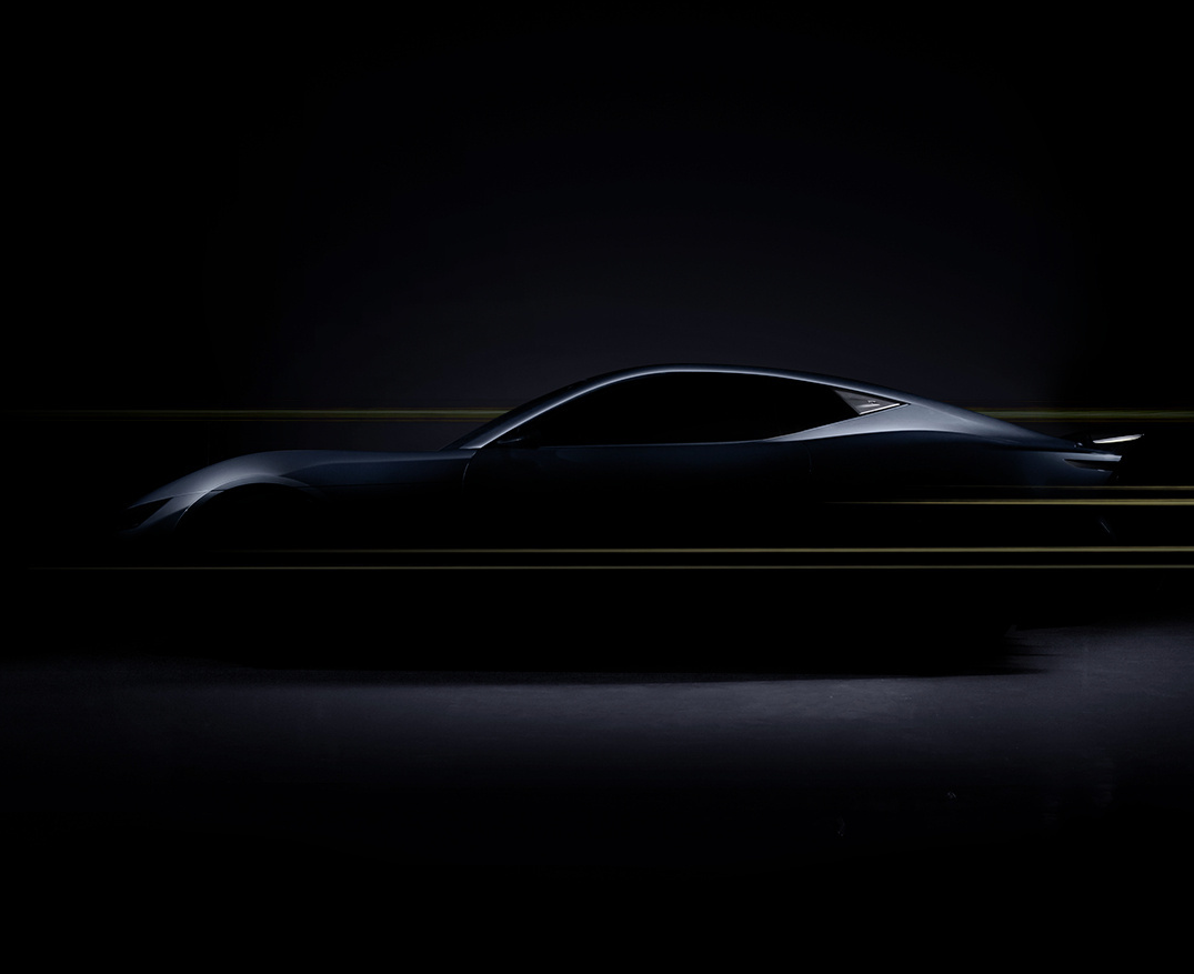 领克首款GT概念跑车明日亮相北京车展，贯穿式尾灯细节公开