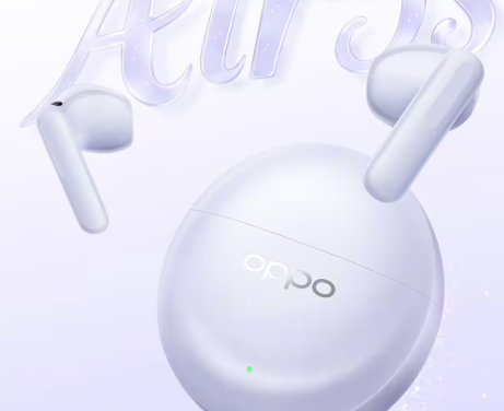 OPPO Enco Air 5s定位半入耳式真无线耳机，搭载人声降噪算法