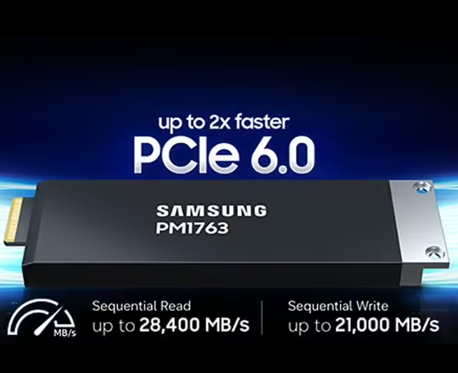 三星首款PCIe Gen6企业级固态硬盘PM1763登陆官网
