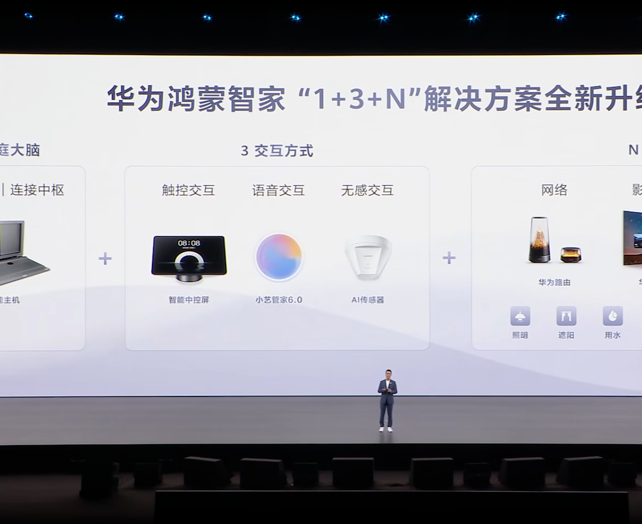华为鸿蒙智家“1+3+N”解决方案全新升级：支持主动服务