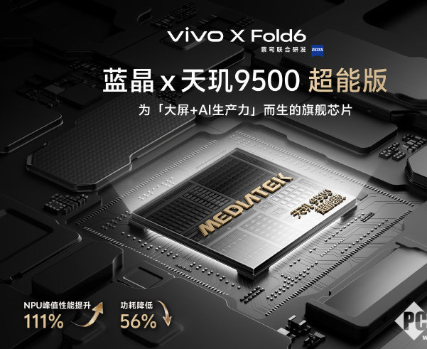 vivo X Fold6官宣搭载天玑9500超能版：专为折叠屏而生